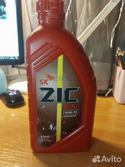 Трансмиссионное масло SK ZIC G-5 80W-90 Synthetic