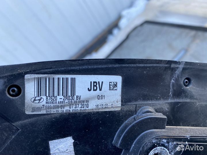 Зеркало Hyundai i30 правое механическое