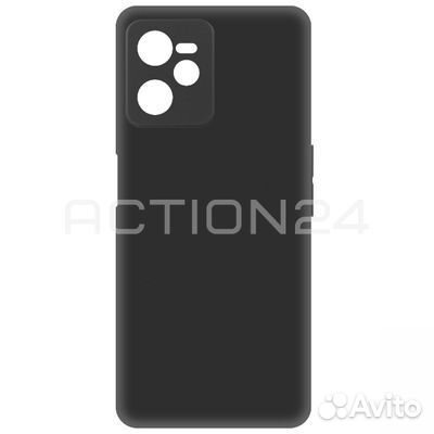 Чехол на Realme C35 силиконовый (черный)