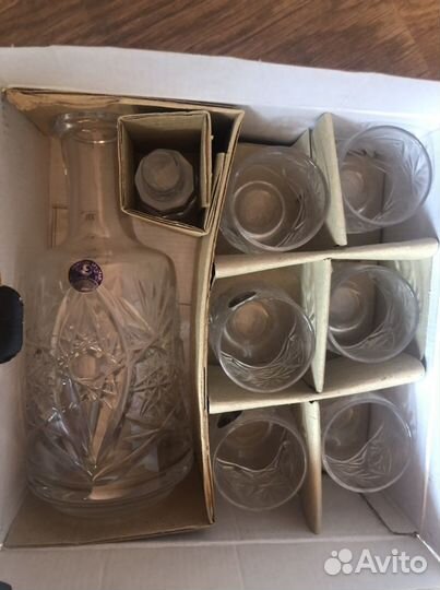 Хрустальный сервиз новый Дятьковский хрусталь