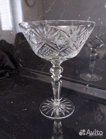 Ваза хрустальная на ножке СССР