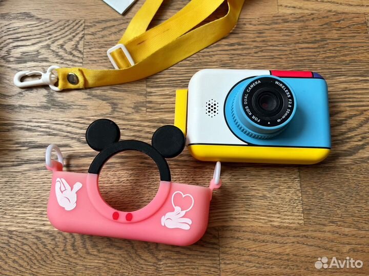 Детский фотоаппарат Микки Маус розовый 28 Мпикс