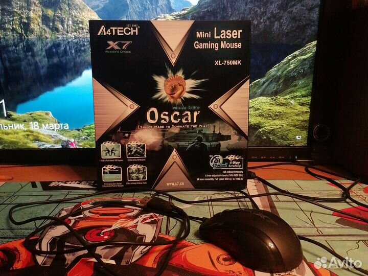 Мышка a4tech x7 XL-750MK