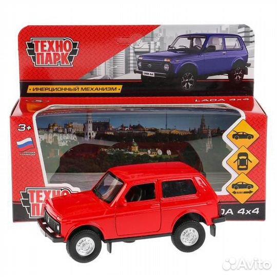 Модель Ваз 2121 Нива красная Технопарк