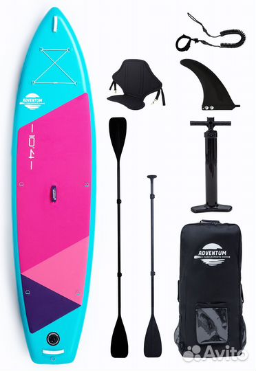 Сап доска Sup board Adventum 10.4x31 Teal Pink