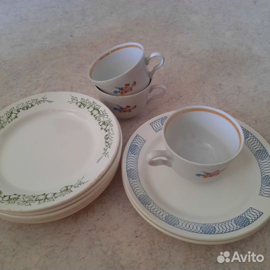 Чашка, тарелки период СССР