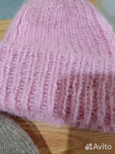 Шапка зимняя женская мохер шерсть