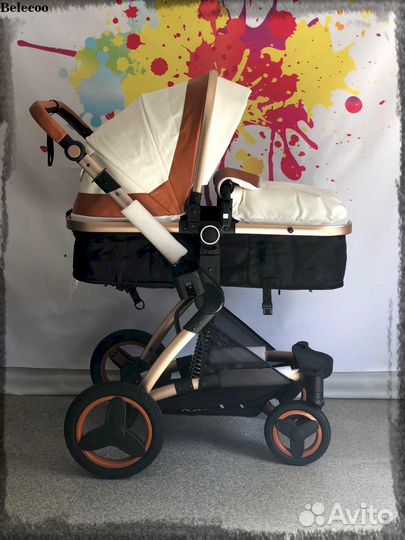 Belecoo коляска с автолюлькой.доставка по городу
