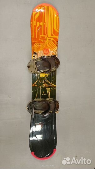 Сноуборд 154, крепления, ботинки, чехол
