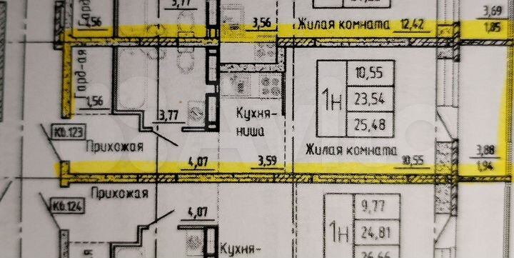 Квартира-студия, 25,5 м², 9/19 эт.