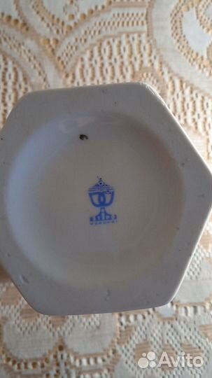 Ваза для цветов кобальтовая (Чехия)