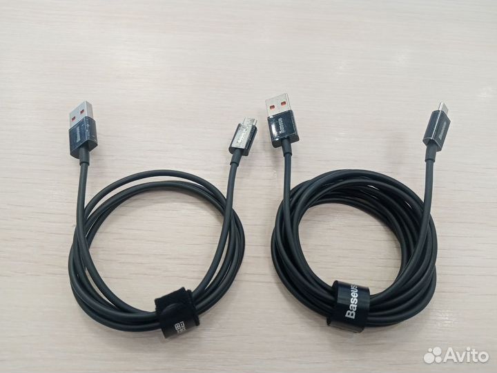 Кабель зарядки Baseus USB-microUSB 1м/2м