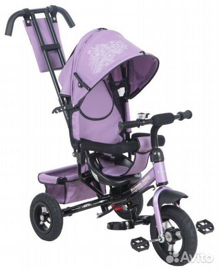 Велосипед с ручкой, надувные колеса