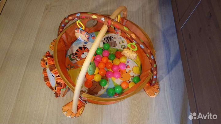 Развивающий коврик-манеж игровой 3в1