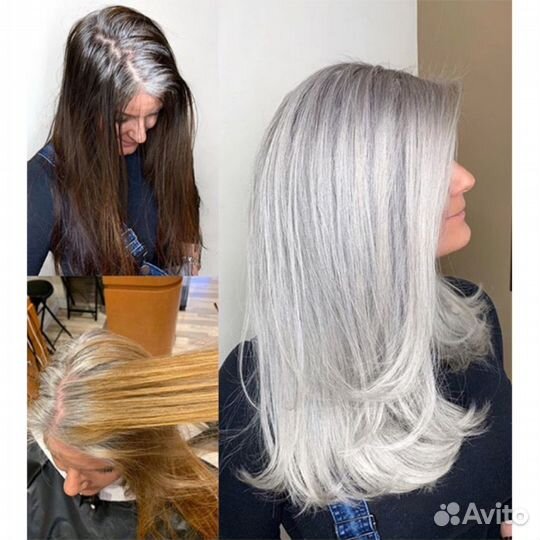 Ретушь седины. Окрашивание