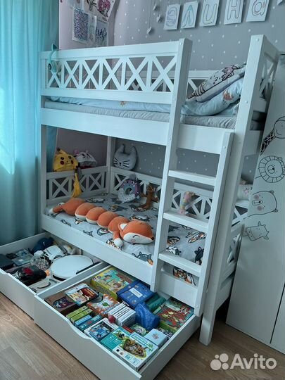 Кровать двухьярусная (Кантри)