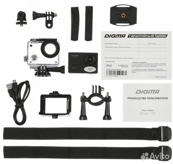 Экшн-камера Digma DiCam 170 (Новая)