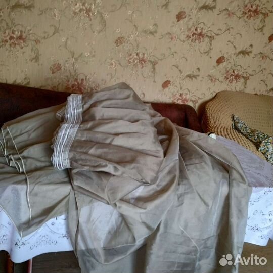 Тюль шифоновая 2 штуки по 4,90 м 