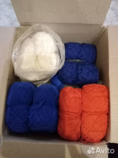 Пряжа, шерсть (100 гр), полушерсть