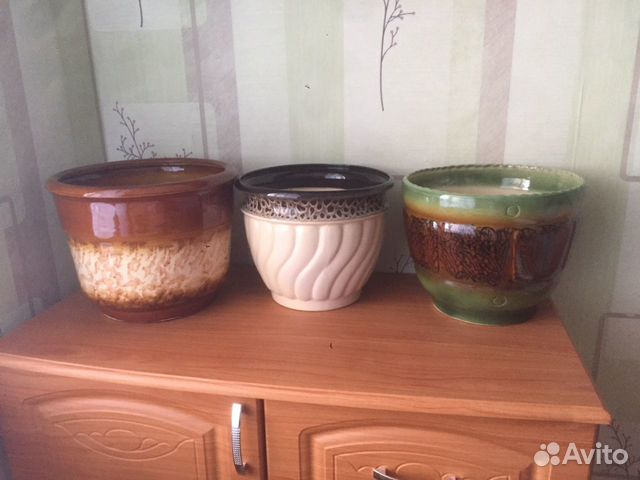 Горшок для цветов керамический