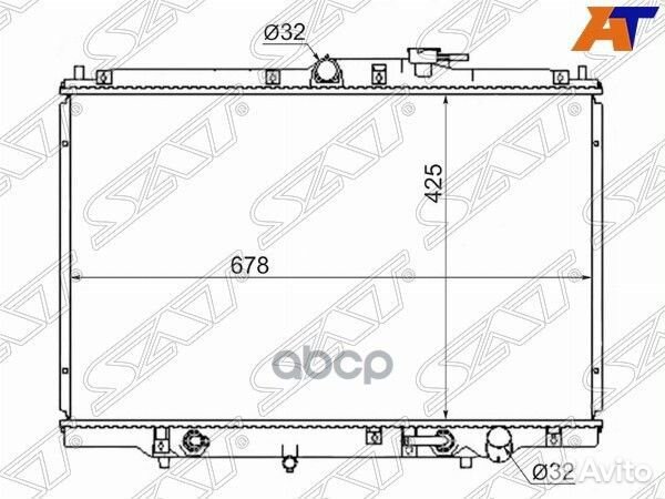 Радиатор Honda Odyssey 94-99 / Shuttle 95-00 hd