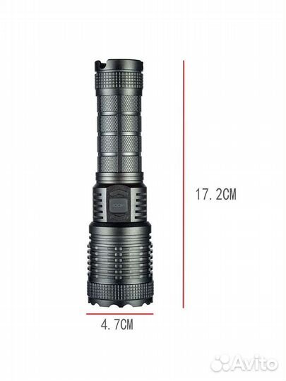 Мощный светодиодный ручной фонарь/power bank