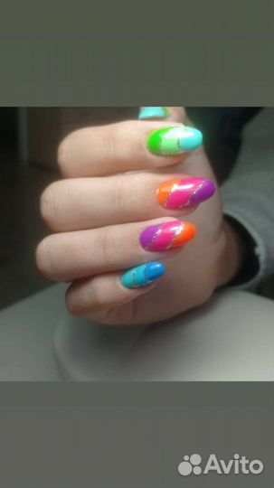 Коррекция наращённых ногтей