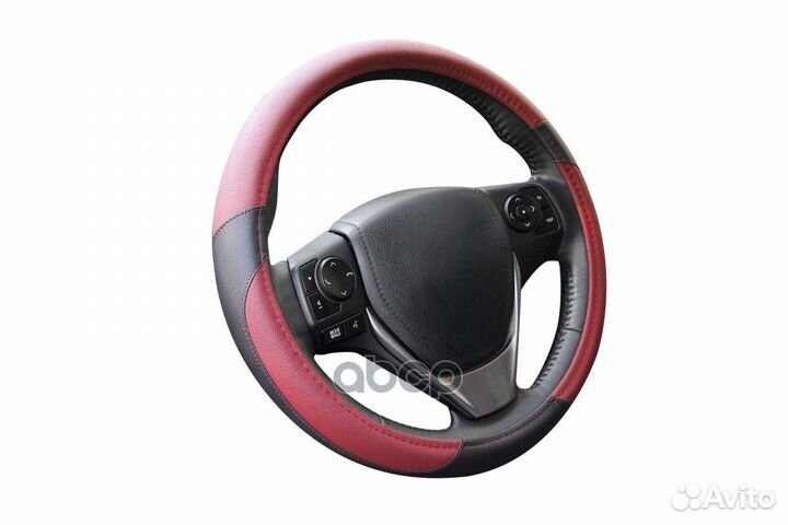 Оплетка, иск. кожа, коричневая/черная, 40 см