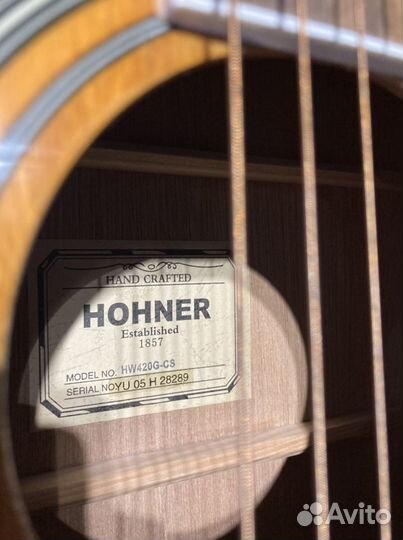 Акустическая гитара hohner