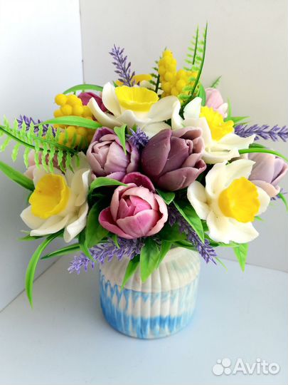Букет цветов из мыла