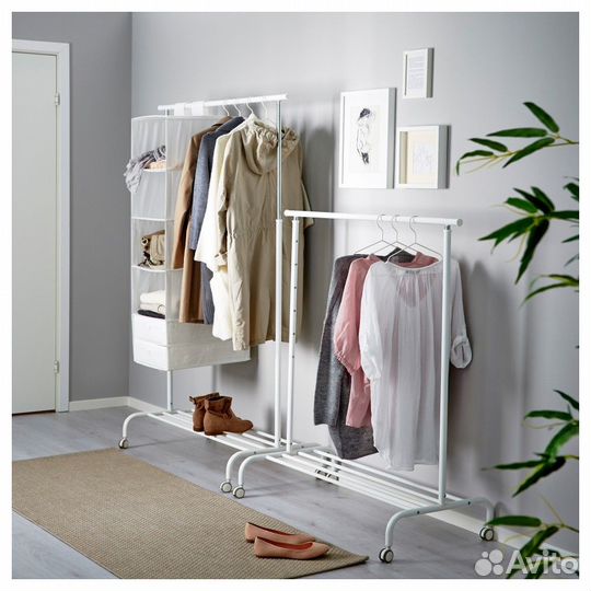 Новое. Икеа оригинал. Вешалка на колесиках Ригга