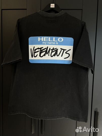 Футболка Vetements Hello (Premium)