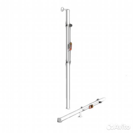 Стойки волейбольные универсальные круглые пристенные (с системой натяжения) Pioner A12675