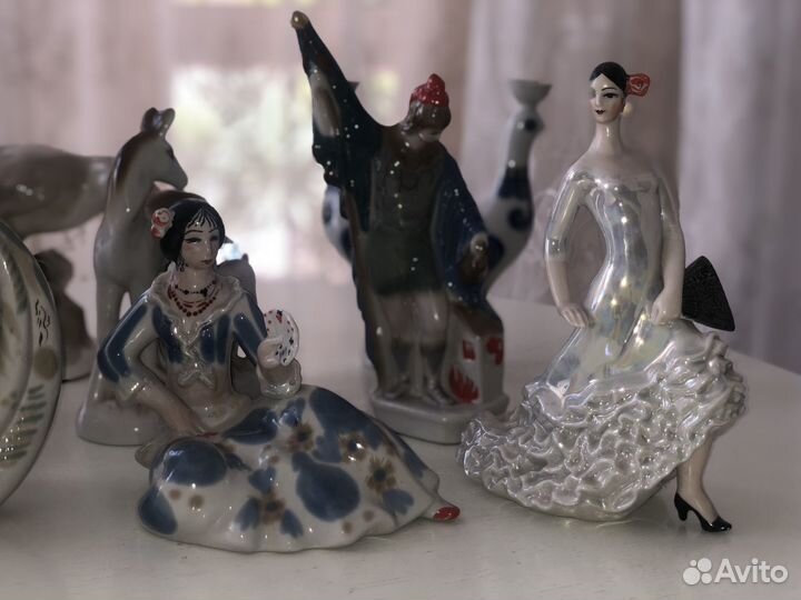 Фарвфоровые статуэтки СССР