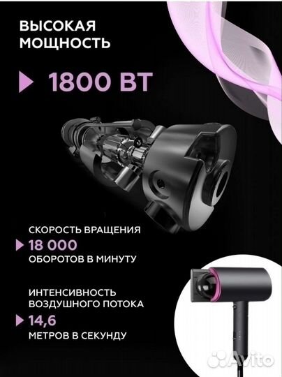 Новый профессиональный складной фен PureDerma