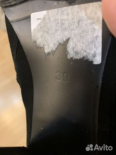 Сапоги женские осенние 39 натуральная замша