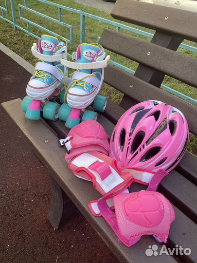Роликовые коньки детские раздвижные