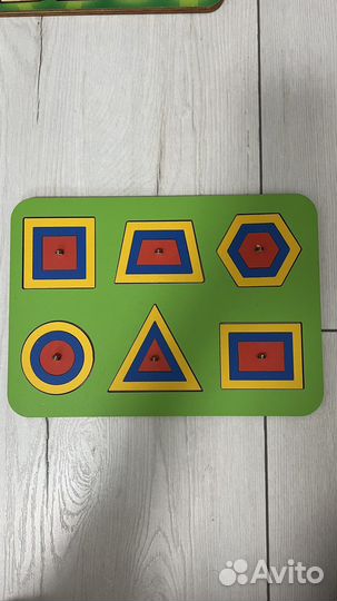 Деревянные пазлы вкладыши