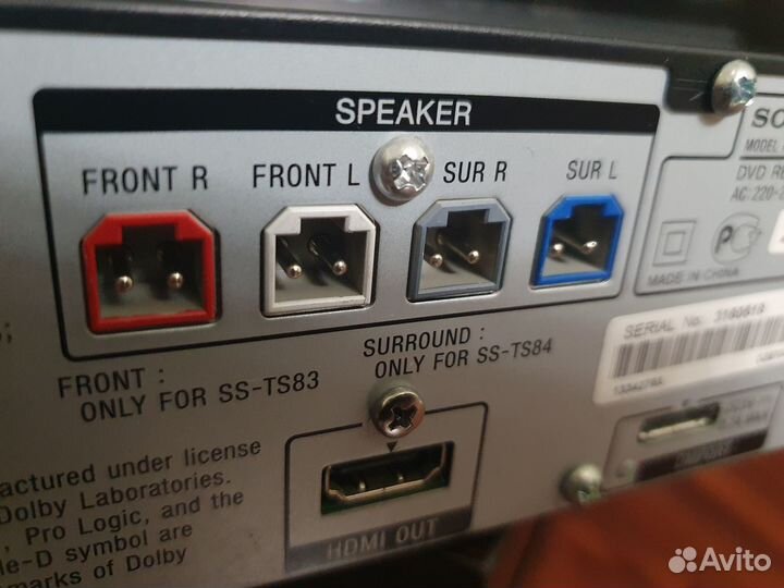 Колонки Sony + subwoofer 5.1