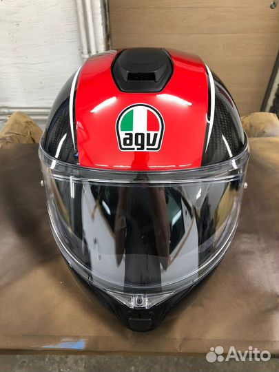 Мотошлем AGV sportmodular с гарнитурой