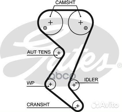 Комплект грм citroen/peugeot 1.8/2.0I 16V 2004