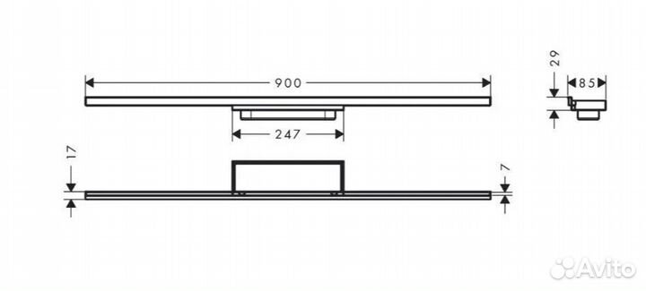 Душевой трап Hansgrohe 56221000