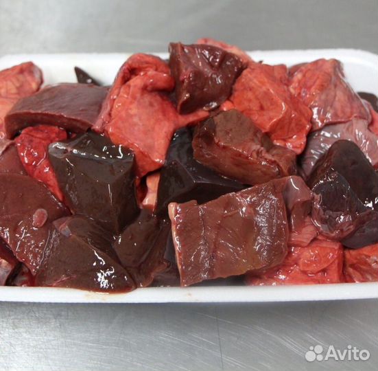 Печень нарезанная с жилами с/м