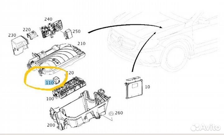 Реле Mercedes-Benz Gla-Class X156 2709 2031012917