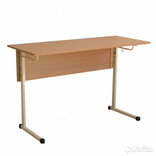 Парта 2-мест. рег. 4-6 гр. Т251-46 си 56.13.02.46 1200*500*640/760, каркас бежевый, цвет бук