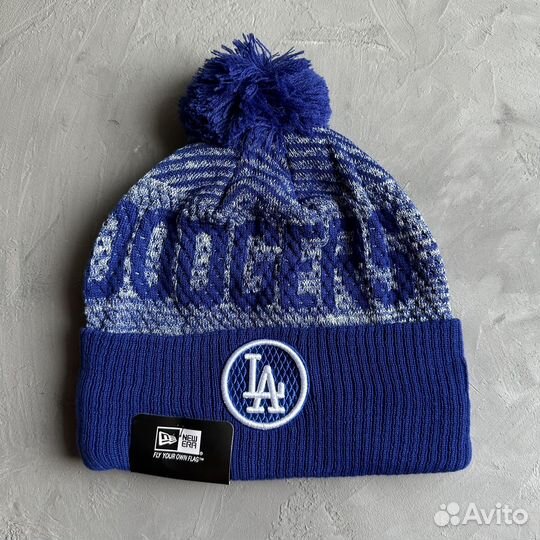 Шапка зимняя LA Dodgers MLB logo