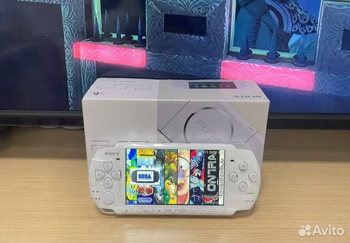 Новые Sony PSP 3008 White 320 Игр, комплект