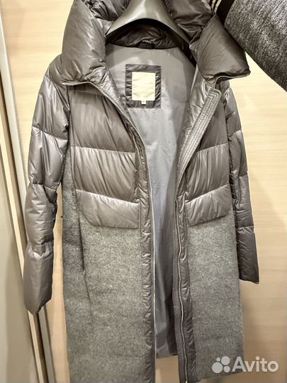 Пуховик зимний женский 44 46 серый