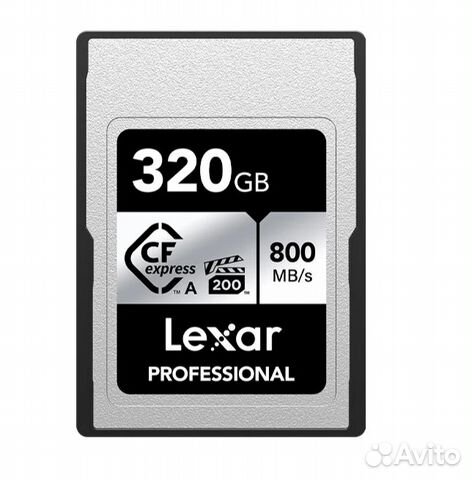 Карта памяти Lexar CFexpress type a, 320 gb новая объявление продам