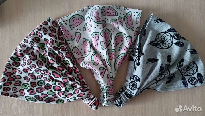 Косынка на резинке трикотажная